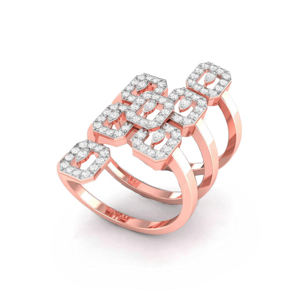 Revolve Diamond Ring - JShine Jwellery