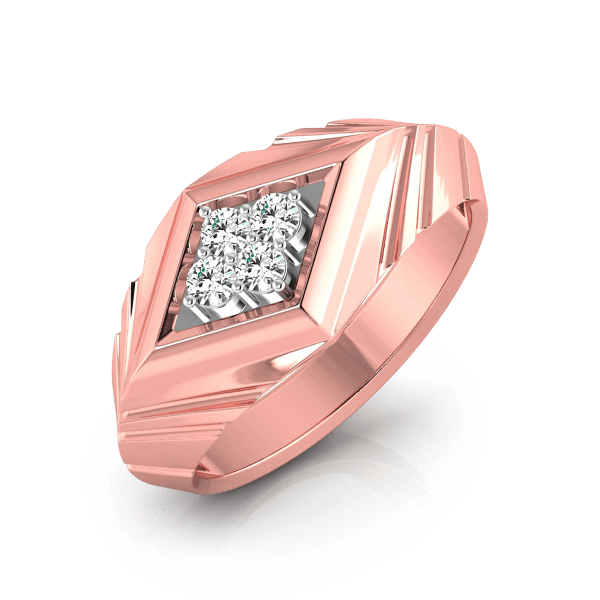 Pink diamond deals ring for men